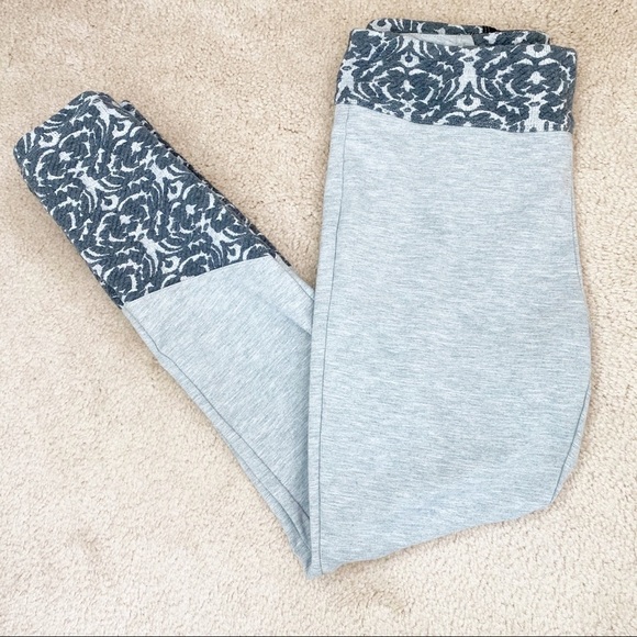 Anthropologie Pure + Good Jacquard Trimmed Leggings Size Medium - Picture 2 of 10